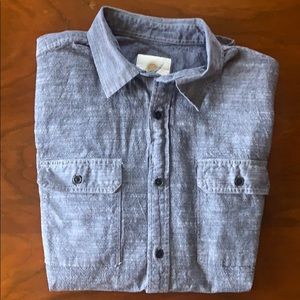 Fundamental Coast Men’s LS Shirt in Blue
